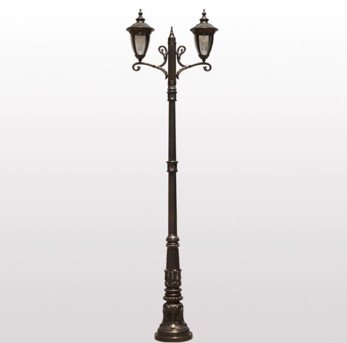 Lampe de Cour à LED décorative antique lampe de cour extérieure à LED en aluminium décorative antique