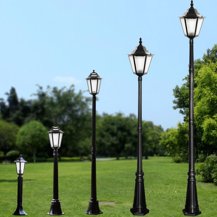 Lampe de rue à poteau unique en aluminium lampe de jardin