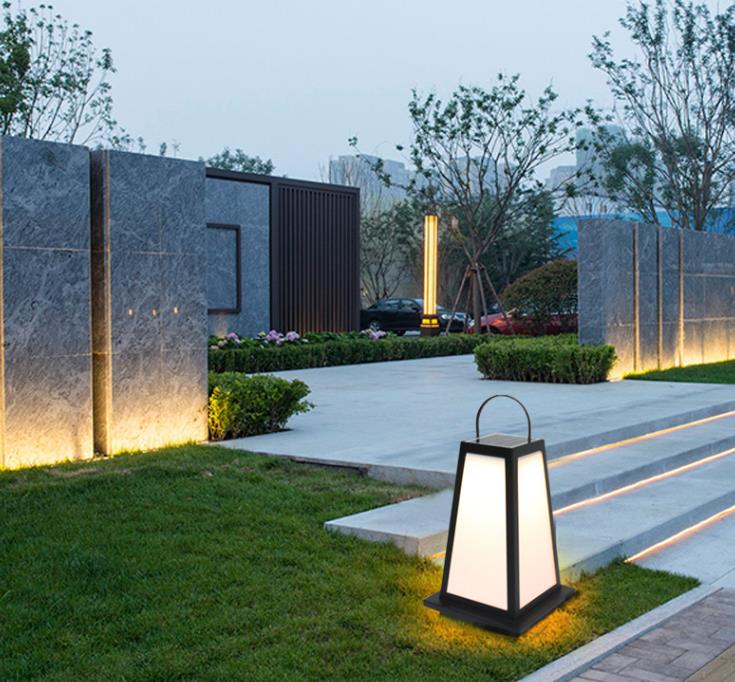 Éclairage extérieur étanche LED paysage pelouse Éclairage décoratif jardin Éclairage pilier solaire