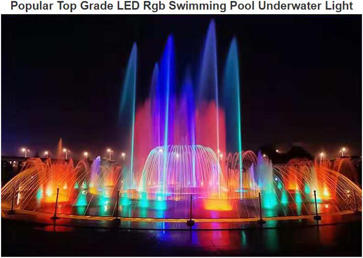Lampes sous - marines de piscine RGB LED haut de gamme populaires
